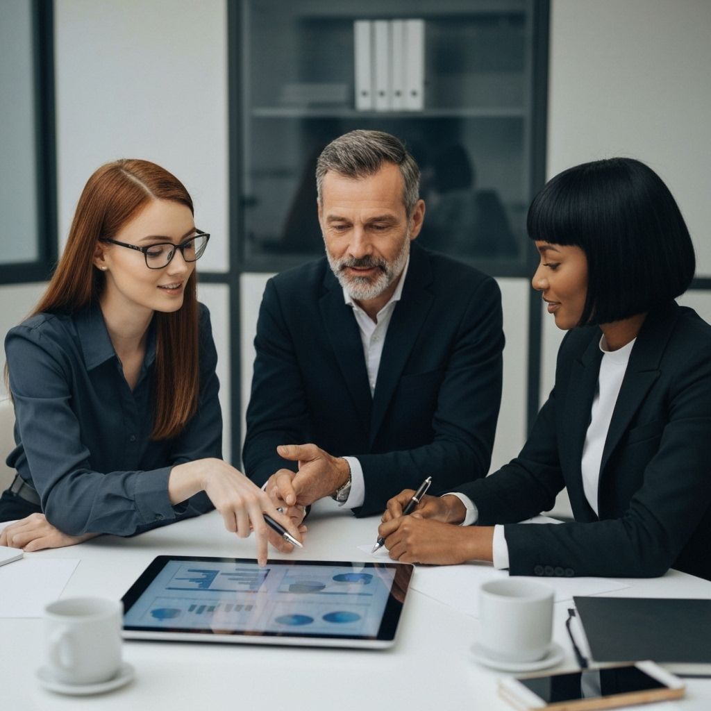 Professional team collaboration