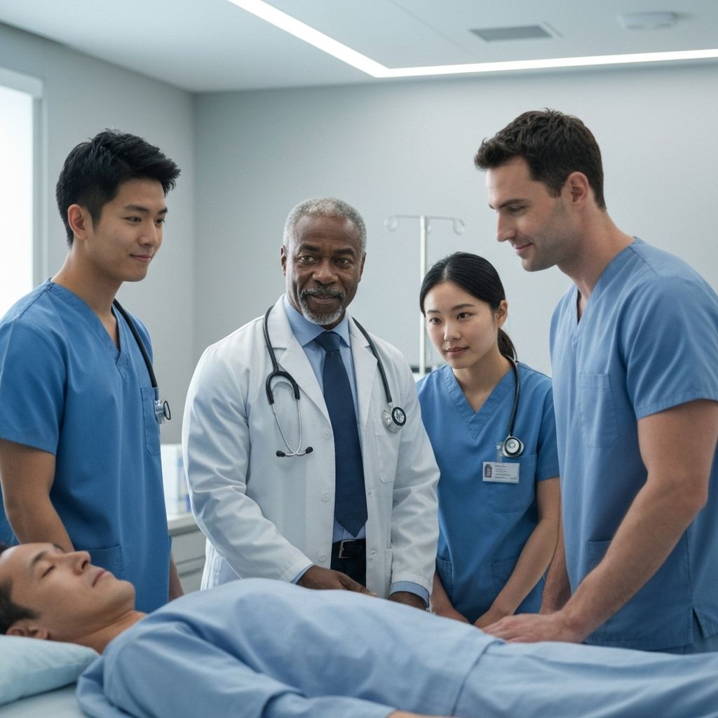 Healthcare professionals providing patient care